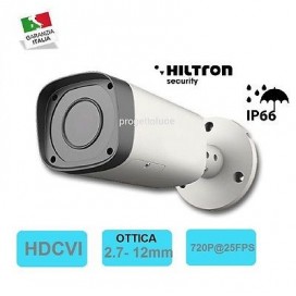 Telecamera HDCVI Bullet 720p 1.0Mpx OTTICA 2.7-12mm IP66 720p@25fps IR 30 mt 