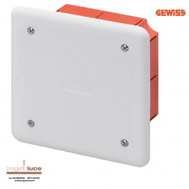 GEWISS GW48001 CASSETTA DERIVAZIONE INCASSO 92X92X45