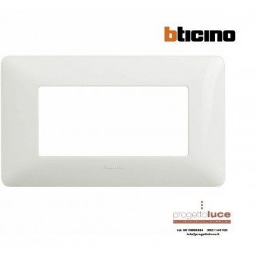 BTICINO AM4804BBN MATIX PLACCA 4 posti BIANCA Matix bianca