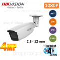 HIKVISION HWT-B340-VF TELECAMERA BULLET 4IN1 TVI/AHD/CVI/CVBS HD 1080P 4MPX IP66