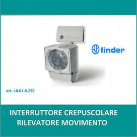 Finder Rilevatore di Presenza da interno ad Infrarossi 18018230 montaggio parete