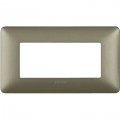 Placca Bticino Matix 4 moduli titanium AM4804MTA