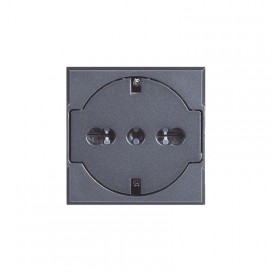 Presa Schuko Bticino Axolute FLAT Con Protezione Antracite 10/16A HS4140/16F