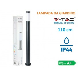 V-TAC LAMPADA PORTALAMPADA DA GIARDINO E27 LED IP44 110CM GRIGIO VT-838