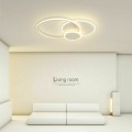 Lampadario LED Plafoniera a soffitto moderno cerchi 37w 2960lm Design