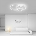 Lampadario LED Plafoniera a soffitto moderno cerchi 37w 2960lm Design