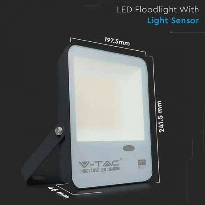V-TAC PRO Faro LED Chip Samsung 50W con Sensore di Movimento e