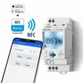 Interruttore Orario Settimanale digitale Smart NFC 1 contatto 16A Finder 1261