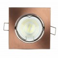 V-TAC Portafaretto LED da Incasso Quadrato GU10 GU5.3 Colore Bronzo Orientabile