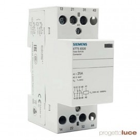 Contattore Siemens 25A 2NA+2NC 230V/CA 2 moduli 5TT58320