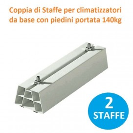 SUPPORTO A PAVIMENTO STAFFA CLIMATIZZATORE CONDIZIONATORE con piedini 140 kg