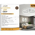 Lampadario LED Plafoniera a soffitto moderno cerchi 42W 2960lm Design