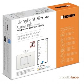Bticino N1010KIT living light BIANCO KIT Starter Luci ed Energia