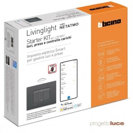 Bticino L1010KIT living light ANTRACITE KIT Starter Luci ed Energia