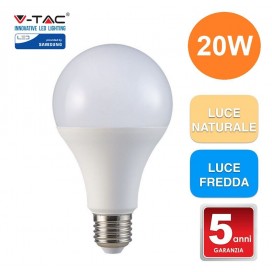 Lampadina led A80 V-tac 21239 VT-233-N-chip samsung- E27 20W 6500K