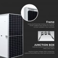 Kit fotovoltaico 4.95KW set 11pz Pannello solare fotovoltaico 450W 1500V alluminio e vetro temperato IP68