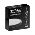 V-TAC Plafoniera LED Rotonda 24W Colore Nero IP44 d: 295mm h: 55mm