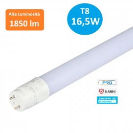 TUBO NEON LED V-Tac Tubo G13 T8 16,5W 120 cm LUCE CALDA NATURALE FREDDA 1850lm