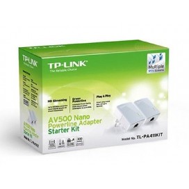 TP-LINK TL-PA4010KIT 2X500MBPS AV500 NANO POWERLINE ADAPTER STARTER KIT 2 PEZZI