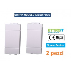 COPRIFORO FALSO MODULO COMPATIBILE BTICINO LIVING LIGHT 2PZ