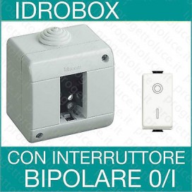 Bticino kit idrobox con presa, interruttore o interruttore bipolare serie Matix