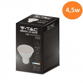 10 PEZZI LAMPADINA FARETTO LED GU10 4,5W V-TAC SPOT