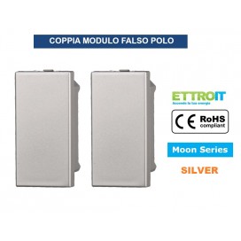 FALSO POLO COPRITASTO 1P SILVER COMPATIBILE BTICINO SERIE AXOLUTE