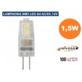 LAMPADINA LED ATTACCO G4 AC/DC 12V POTENZA 1.5W - 150 LUMEN - 3000K 4000K 6500K