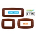 PLACCA BTICINO LIVING LIGHT COMPATIBILE RADICA SLIM 3 4 7 MODULI