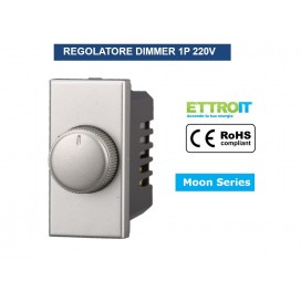 INTERRUTTORE DIMMER 1P 230V 100W-1000W SILVER COMPATIBILE BTICINO SERIE AXOLUTE