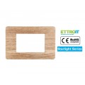 Placche Placca compatibili Vimar Plana 2 3 4 7 Posti Moduli Colore LEGNO CHIARO