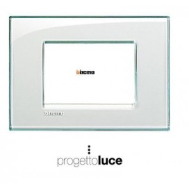 BTicino LNA4803KA Living Light placca 3 moduli Acquamarina