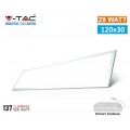 V-TAC VT-12031 PANNELLO LED RETTANGOLARE 120X30 29W SMD CON DRIVER INCLUSO