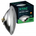 V-TAC VT-12118 LAMPADA LED PAR56 18W SMD DA PISCINA IP68 12V IN VETRO SUBACQUEA