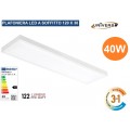 PLAFONIERA SMD LED RETTANGOLARE 120x30 40W CCT 3000K - 4000K - 6500K