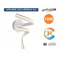 APPLIQUE LAMPADA LED A SPIRALE MOTAGGIO A PARETE 10W COLORAZIONE LUCE 3IN1 CCT