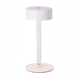V-TAC Lampada LED da Tavolo 3W Colore Bianco e Trasparente Ricaricabile Dimmerabile 3in1