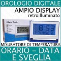 Sveglia Digitale LCD Termometro data temperatura retro illuminato