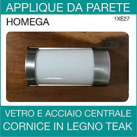 APPLIQUE PARETE 'NAUTICA' 70W HOMEGA 41504 LANTERNA DA ESTERNO E INTERNO