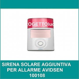 Avidsen 100113 Sirena solare aggiuntiva per allarme Avidsen 100108 