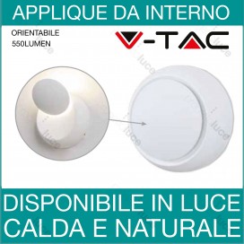 APPLIQUE DA PARETE LAMPADA LED DESIGN MODERNO REGOLABILE ALLUMINIO