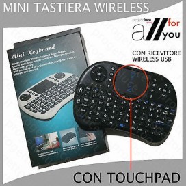 Mini Tastiera WIRELESS WIFI USB mouse Touchpad PC Android SMART TV 2,4GHz tablet