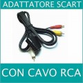 ★ADATTATORE Cavo SCART Maschio/Femmina + Audio RCA S-VIDEO Presa IN OUT S-vhs TV