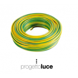 CAVO CORDINA UNIPOLARE 1,5 mmq GIALLO VERDE CPR FS17 100 MT