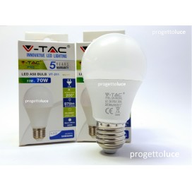 V-TAC VT-212 LAMPADINA BULB LED E27 11W GOCCIA A60