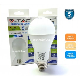 V-TAC LAMPADINA BULB LED E27 15W GOCCIA A65 CHIP SAMSUNG GARANZIA 5 ANNI