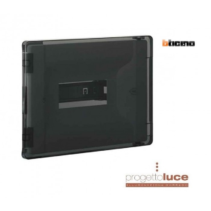 Centralino da incasso in resina fumè 8 moduli DIN Bticino F315P8