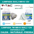 V-TAC LAMPADINE LED GU5.3 MR16 da 7W