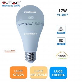 V-TAC VT-2017 LAMPADINA LED E27 17W BULB A65