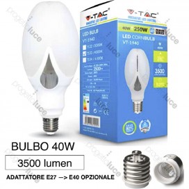 V-TAC LAMPADA LAMPADINA LED E27 40W PER LAMPIONI